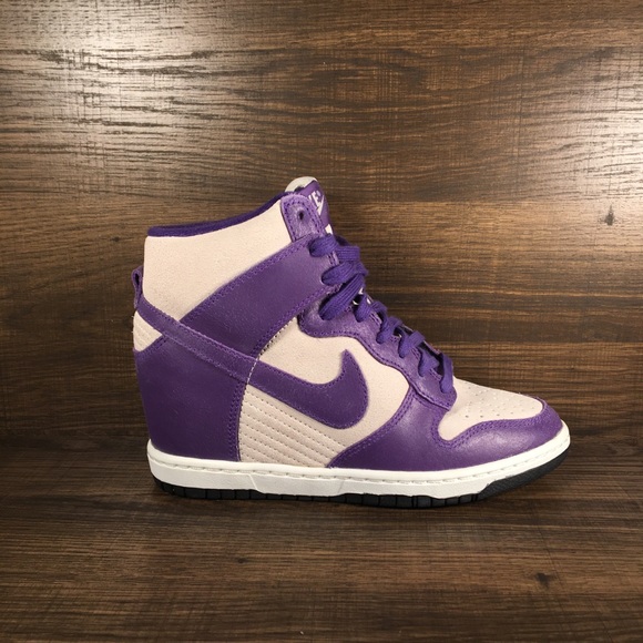 Nike Shoes - Nike Women’s Dunk Sky High Light Bone Court Purple